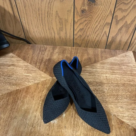 Rothy's The Pointe Honeycomb-Black - Picture 11 of 14